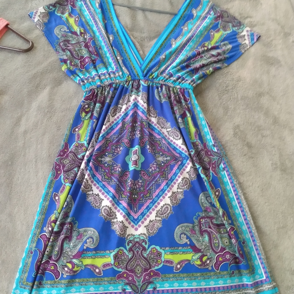 Snap-size small blue dress.